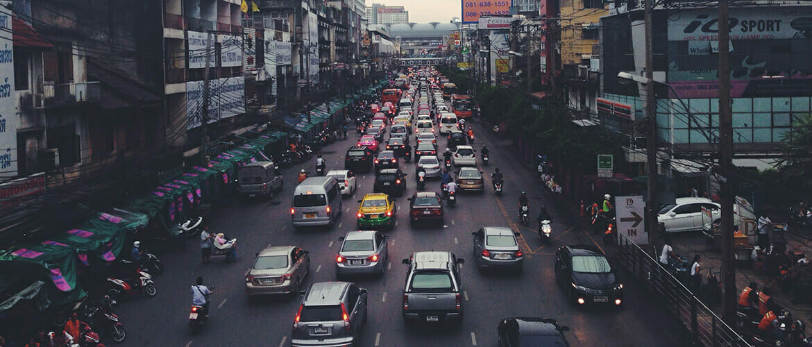 traffic on city street