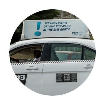 taxi advertisement